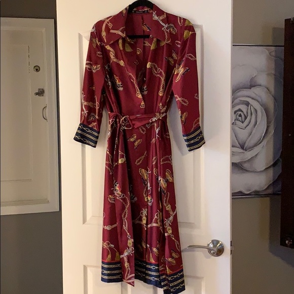 zara butterfly dress